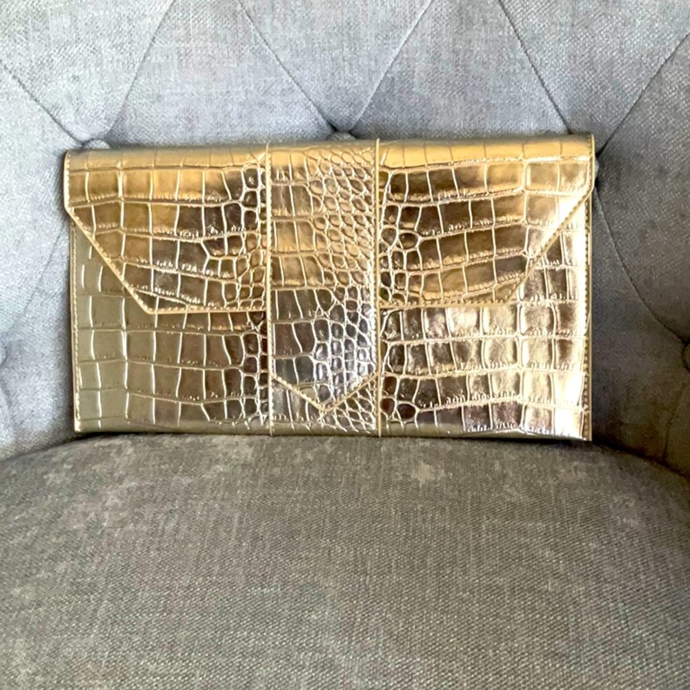 JJ Winters Gold Clutch